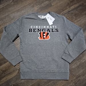 NFL Cincinnati Bengals Crewneck Sweatshirt Pullover Adult Small New With Tags